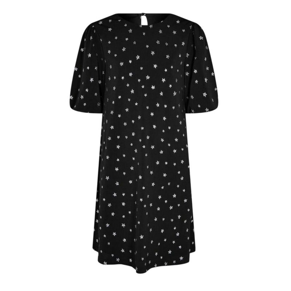 Biba Girls Stars Puff Sleeve Dress / Black